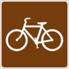 Bicycle Trail Sign Clip Art